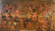 unknow artist Shah Tahmasp Entertains Abdul Muhammed Khan of the Uzbeks oil painting reproduction